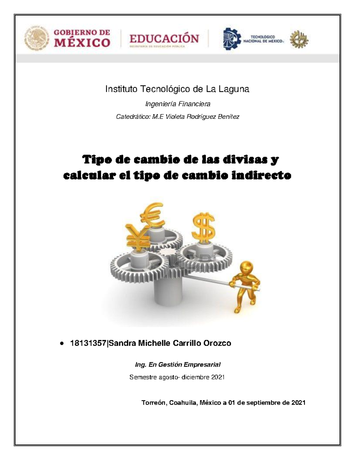 Tipo de cambio de las divisas y calcular el tipo de cambio indirecto ...