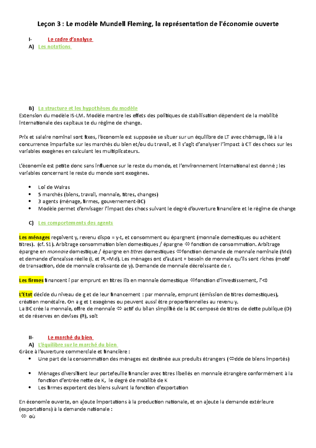 L2S2-Leçon 3 - Le modèle Mundell Fleming, la représentation de l ...