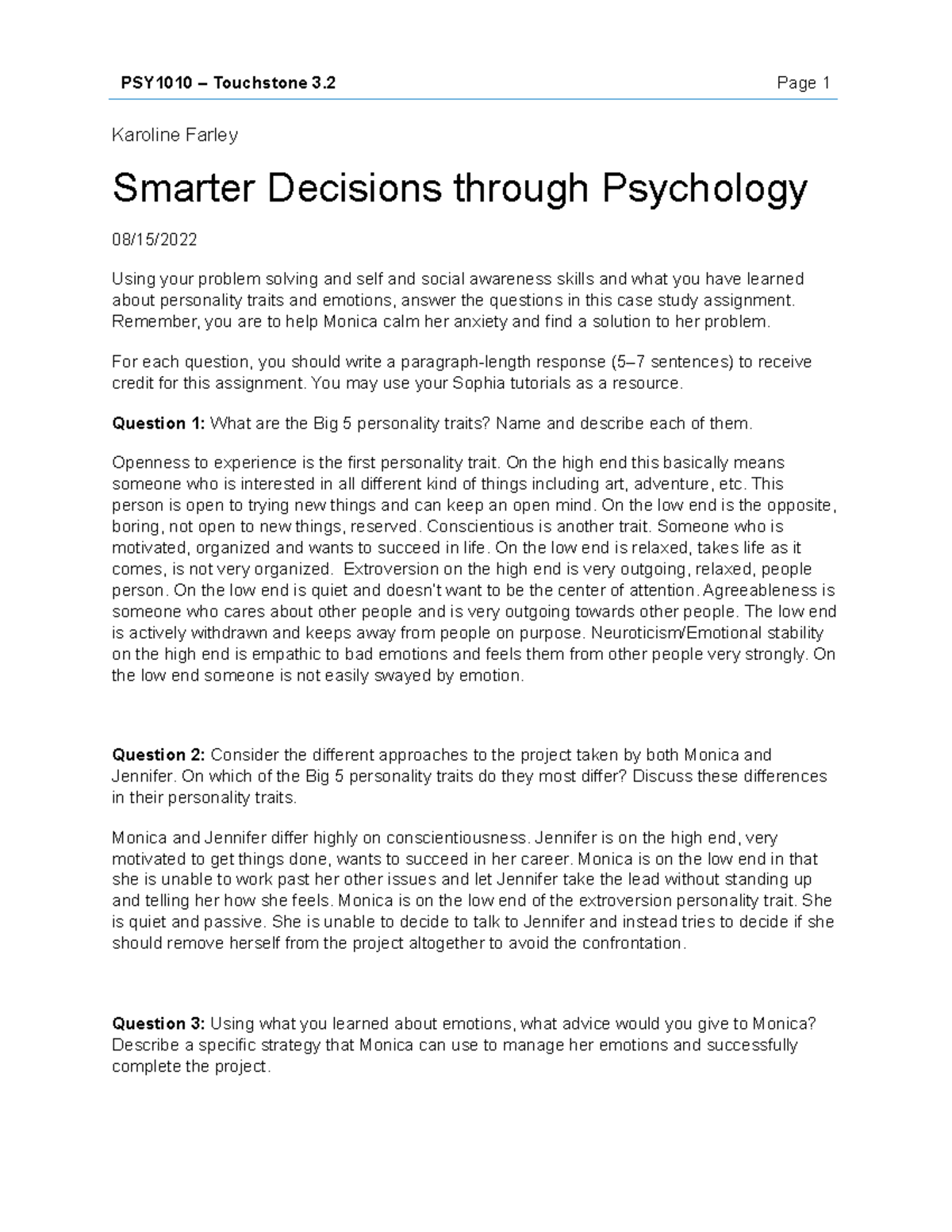 psych case study example