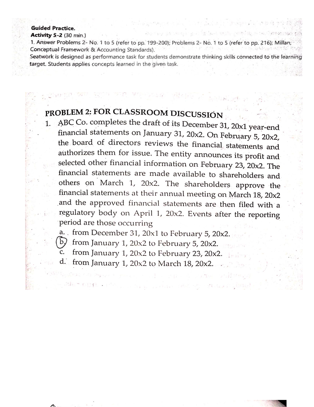 ACC 1 03 SAS 5 - Module Five Answer - Accountancy - Studocu