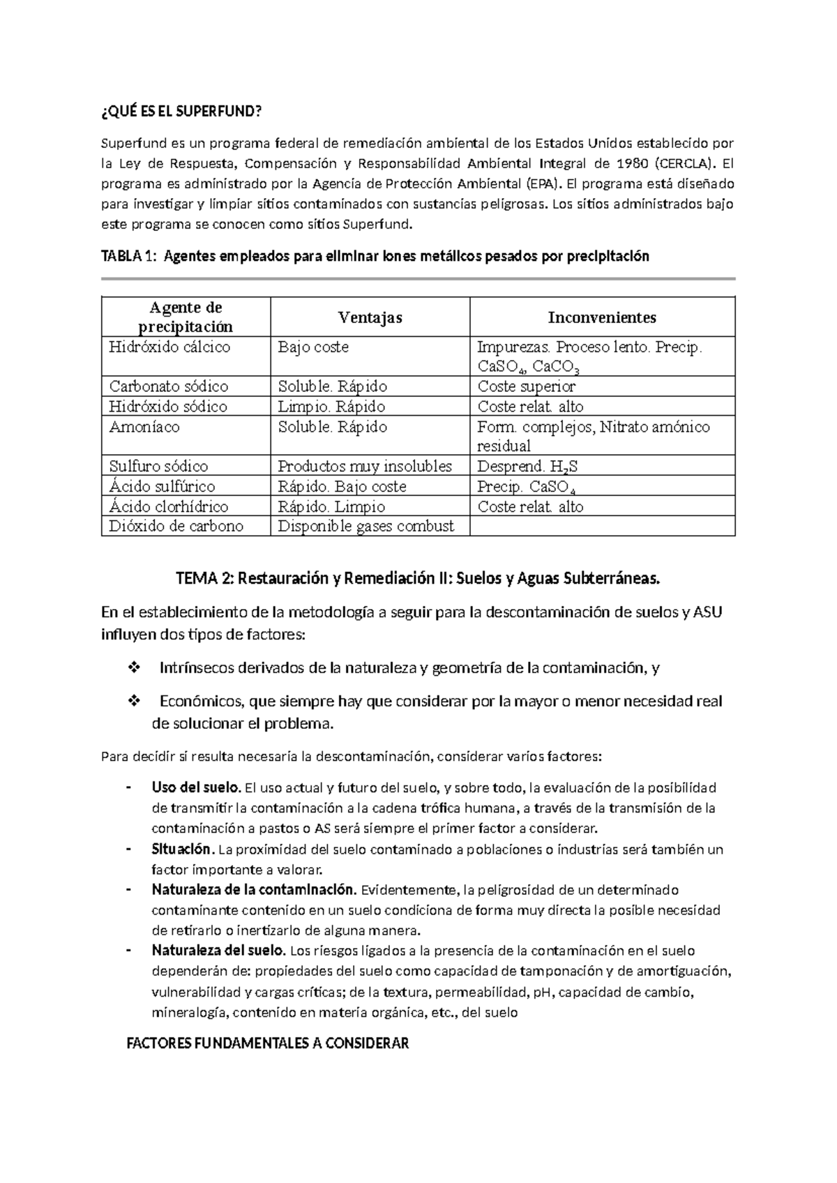 FORM Biotecn - ¿QUÉ ES EL SUPERFUND? Superfund es un programa federal ...