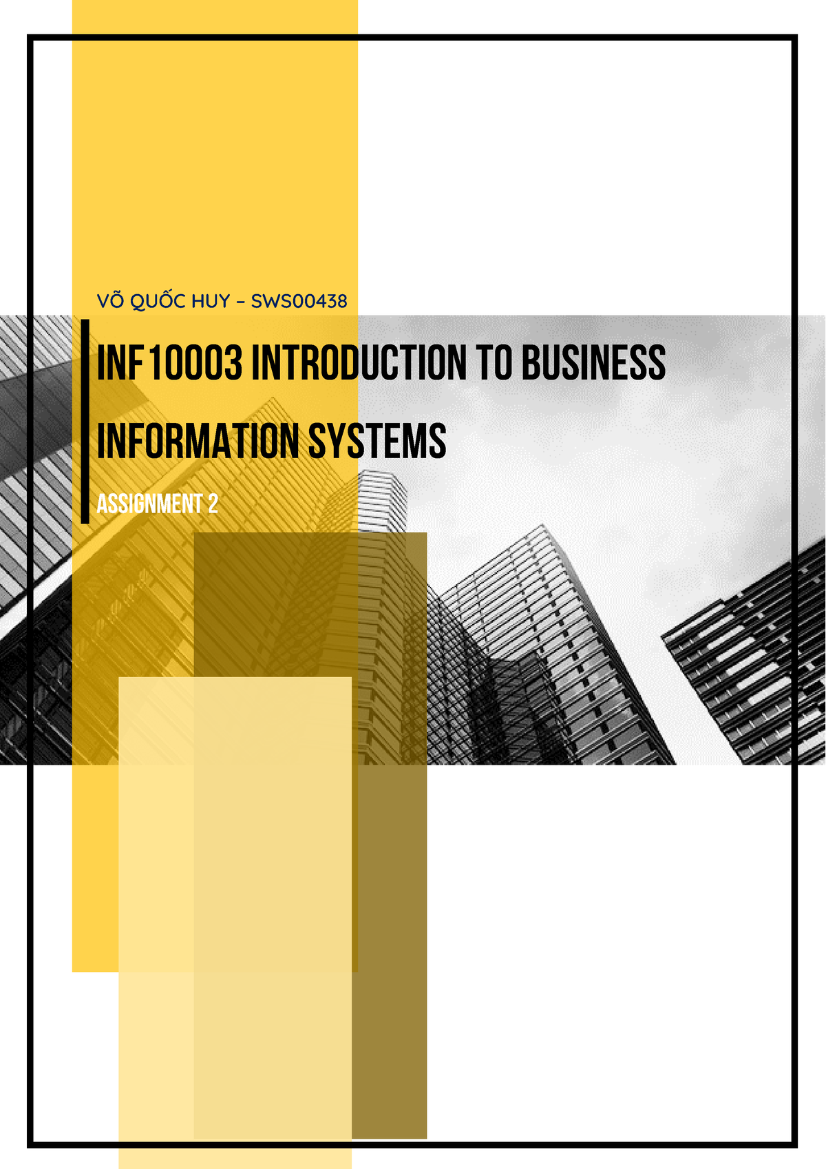 business information system assignment