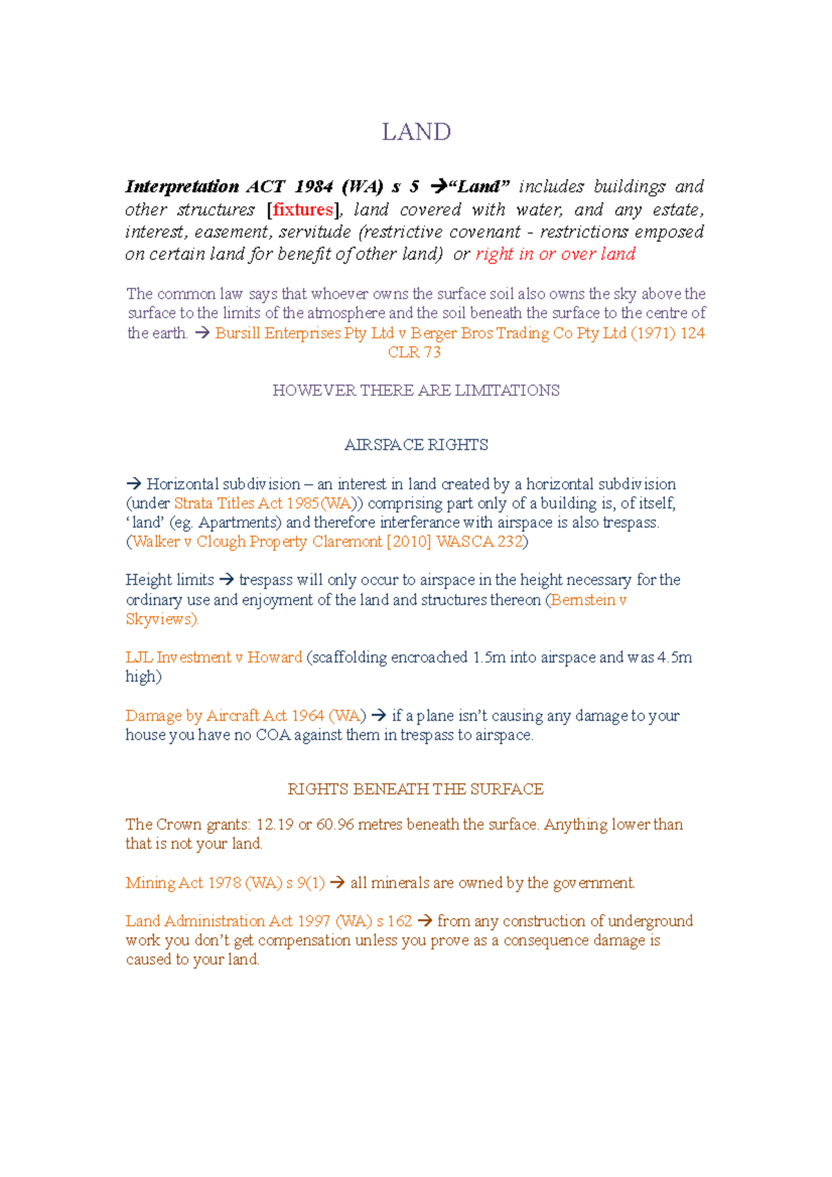 Summary lectures 46 chattels and fixtures in property law LAND