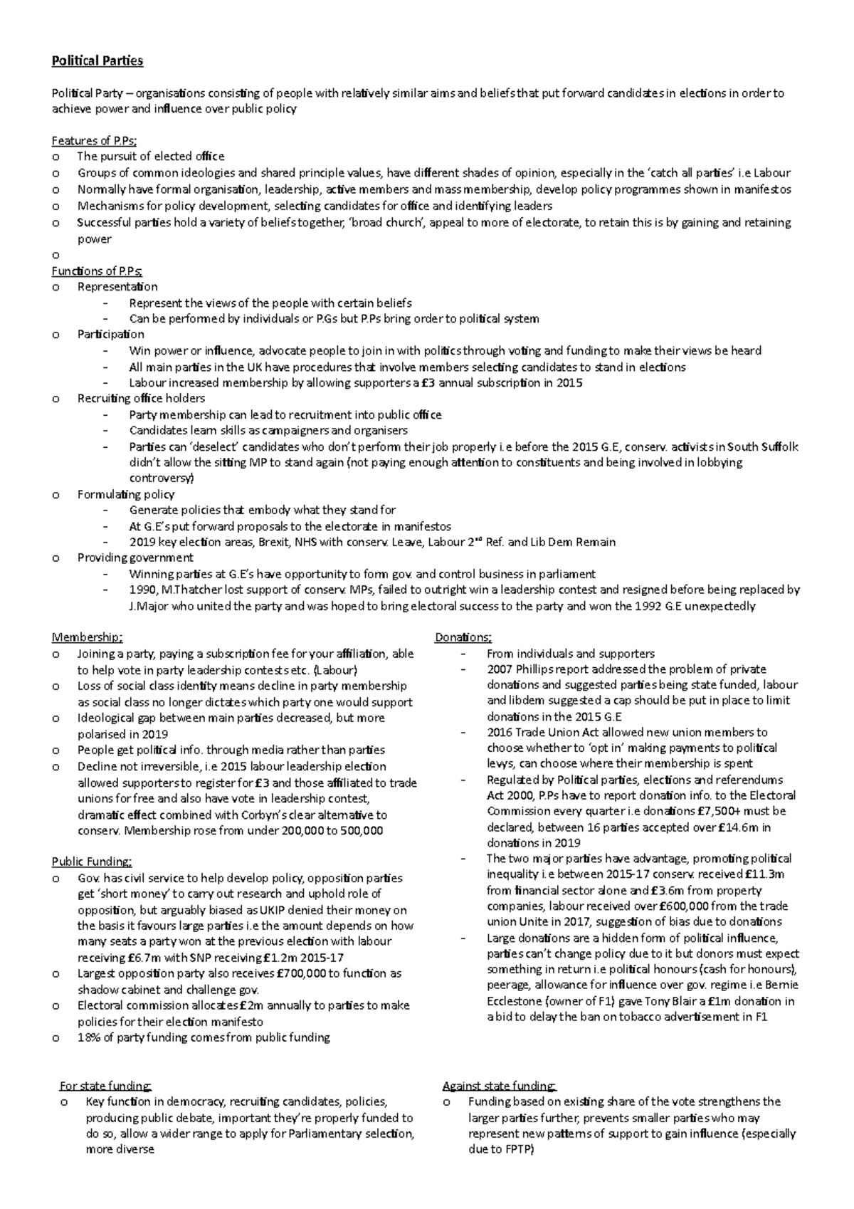 1. Political Parties - Political Parties Political Party ...