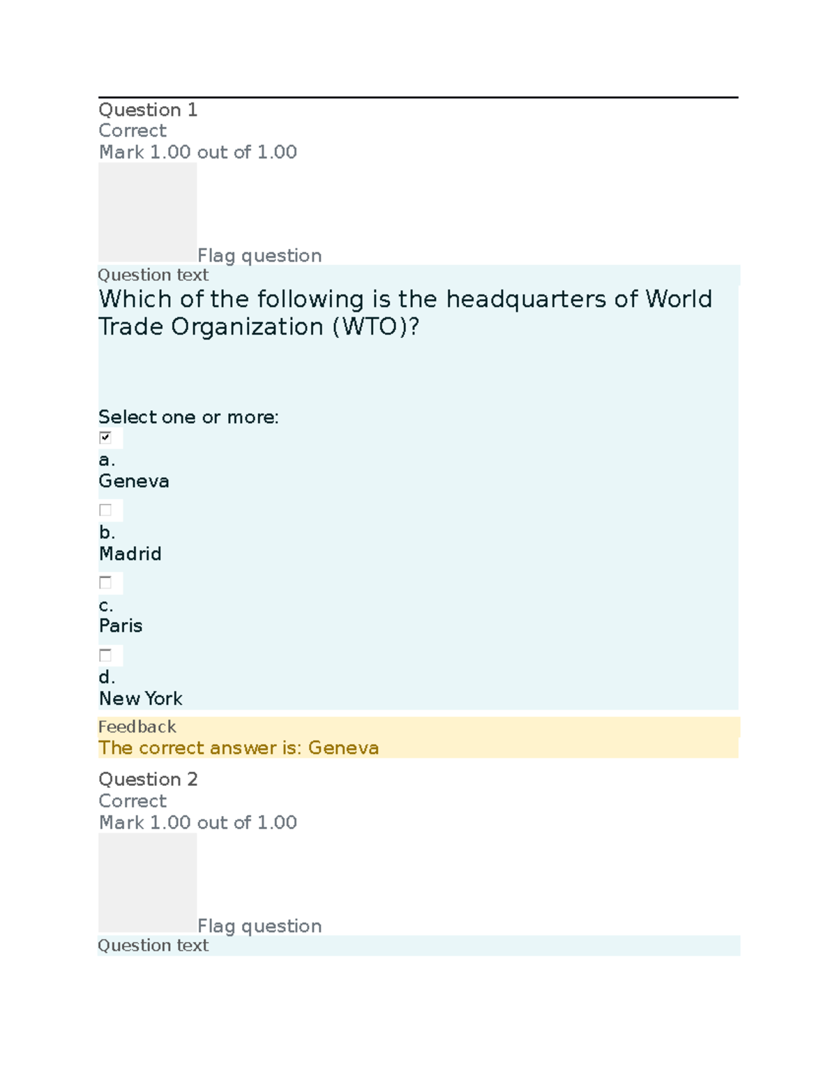 International Business and Trade CBM321-QUIZ 3 - Question 1 Correct ...