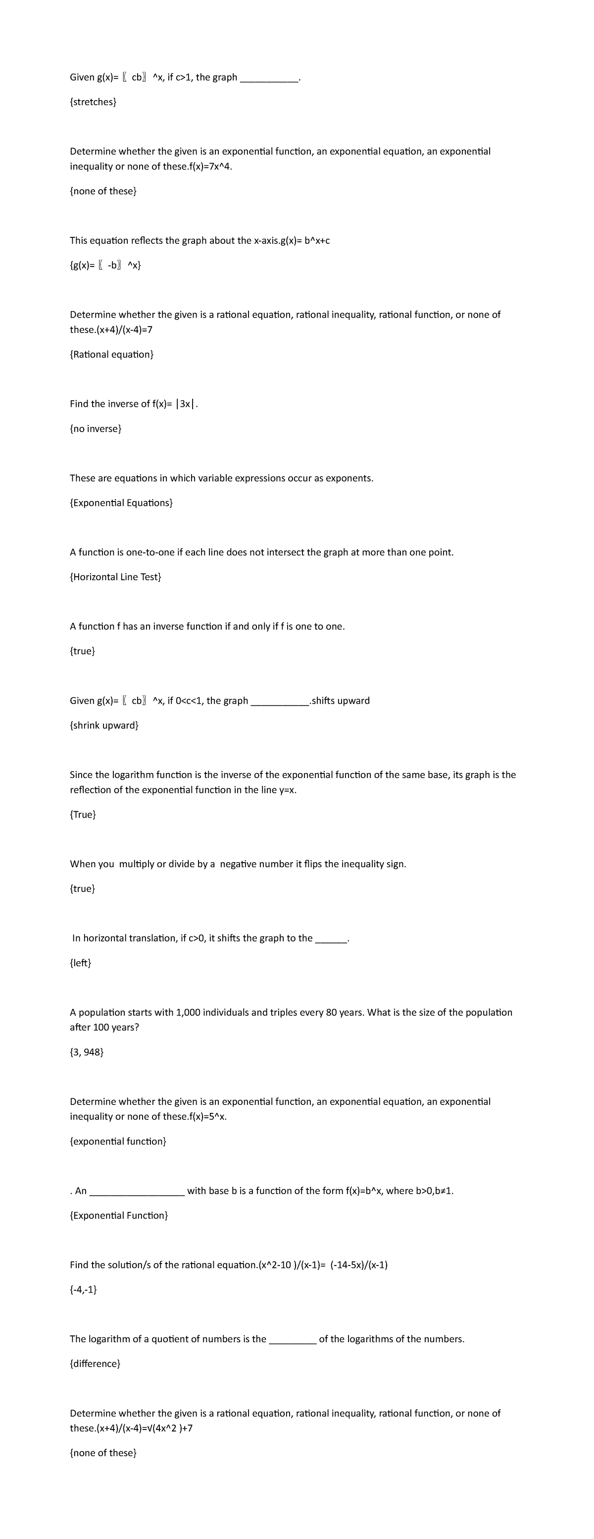 Genmath- Examm-2ND jul - Given g(x)={stretches} 〖cb〗^x, if c>1, the ...