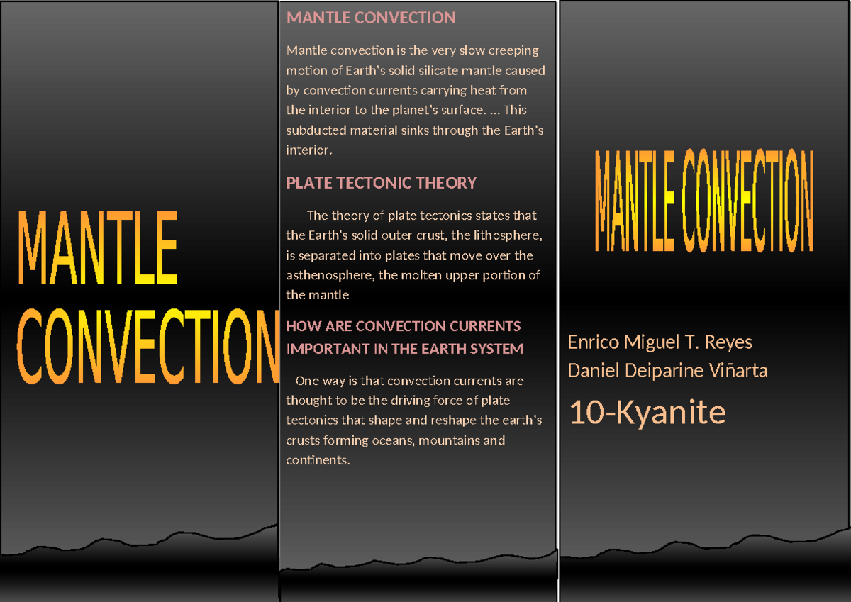 495028900 Mantle Convection Pamphlet - Enrico Miguel T. Reyes Daniel ...