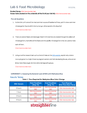 BIO250L+V2+Lab+4 - microbiology - BIOD 171 - Studocu