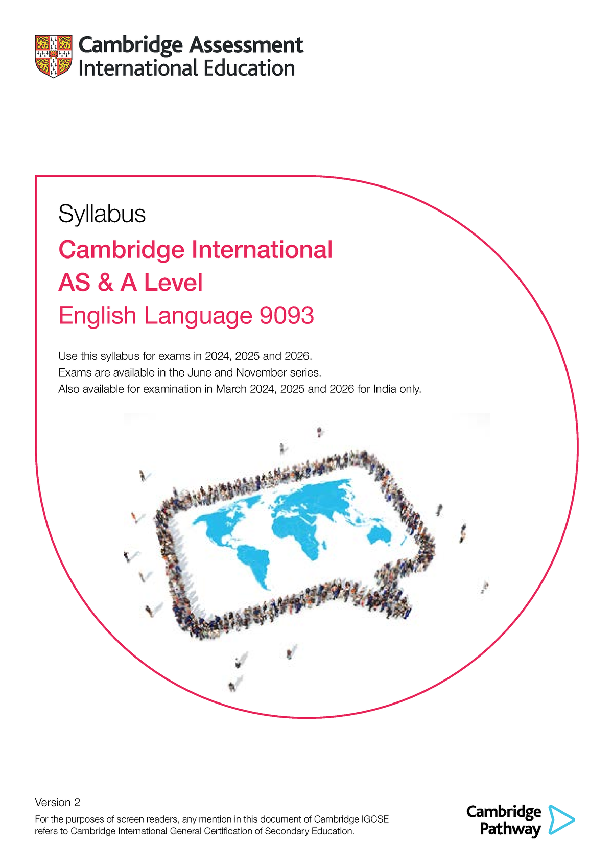 ENG LANG Syllabus - Syllabus Cambridge International AS & A Level ...