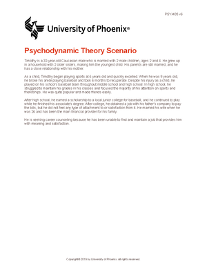 Case Study Part 1 Maslow's Hierarchy of Needs - Case Study Part 1 ...