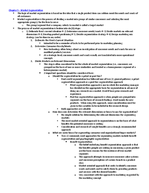 Ch 3 - Summary A Preface to Marketing Management - Chapter 3 Consumer ...