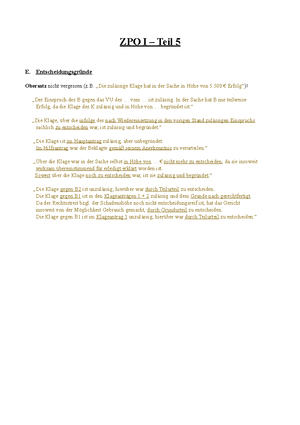 ZPO - Teil 14 - Präklusion, Rechtskraft, Anerkenntnis und ...