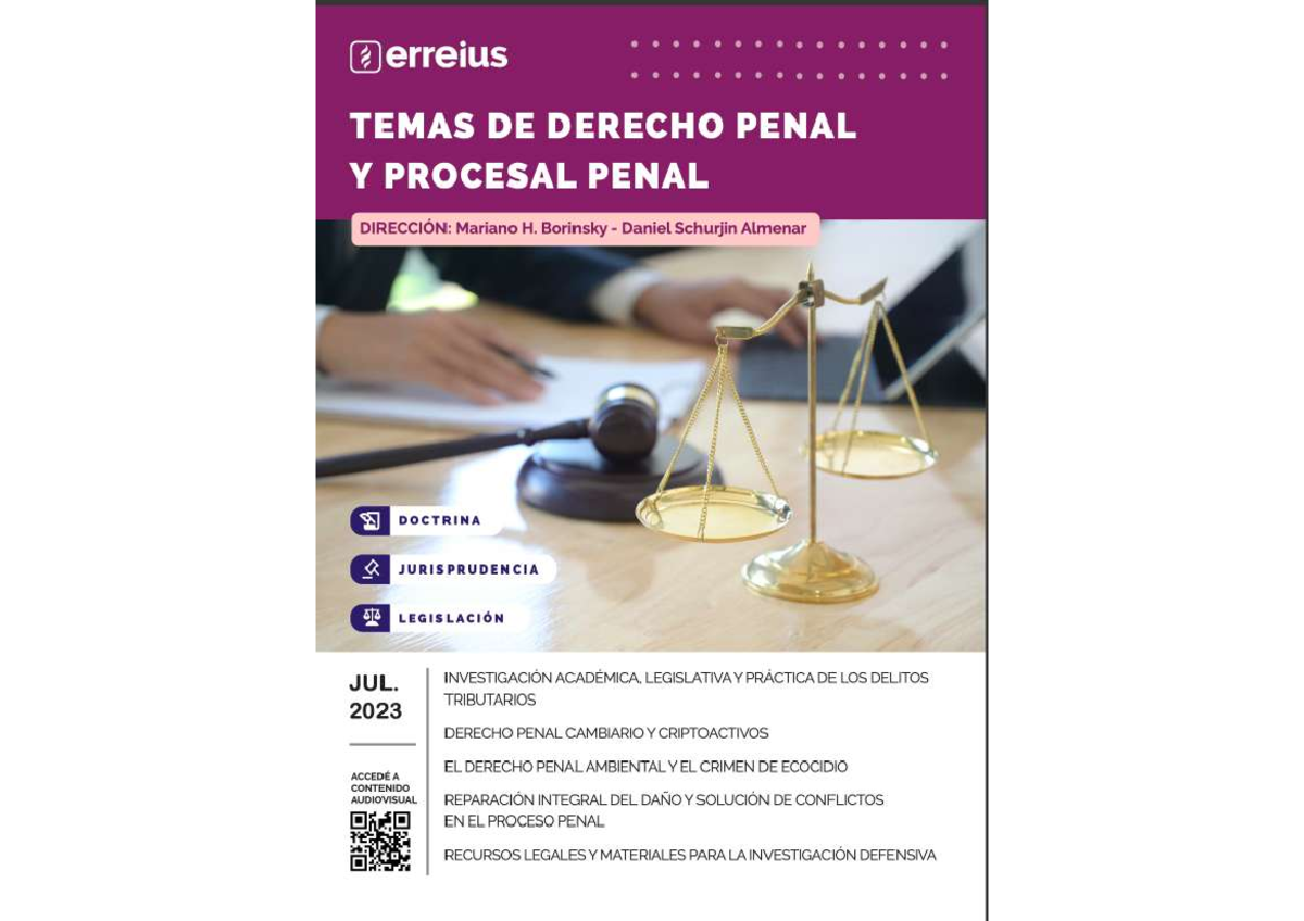 Reparación del Daño y solución de conflictos - Derecho Penal 1 - Studocu