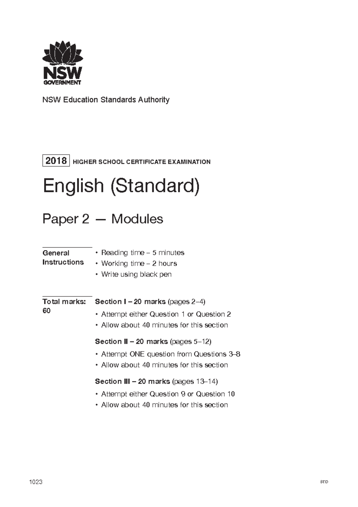 2018-hsc-english-standard-paper-2-nsw-education-standards-authority