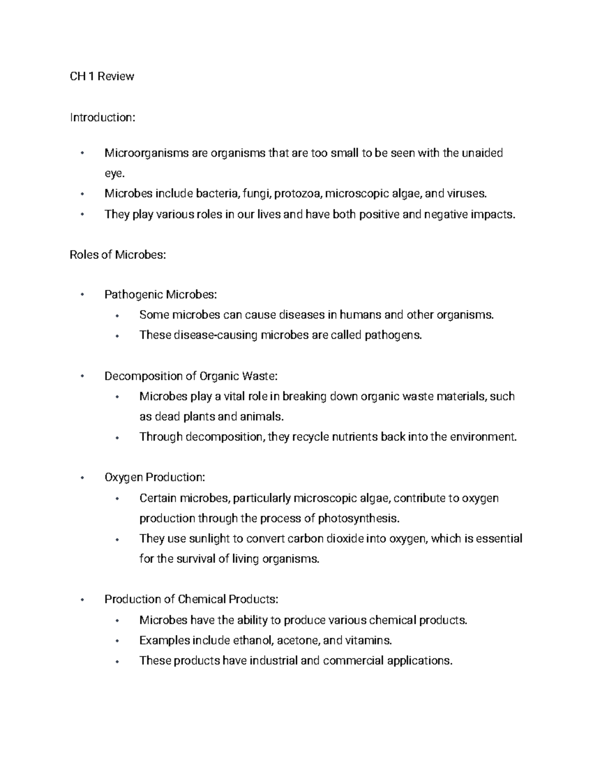 bio-ch1-review-ch-1-review-introduction-microorganisms-are