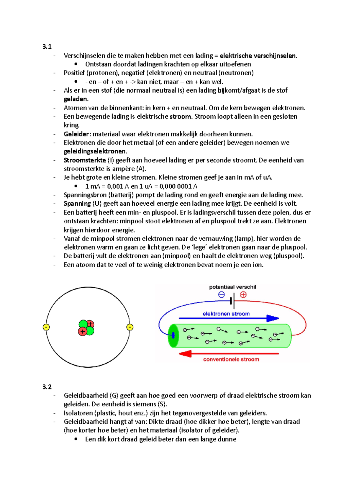 Natuurkunde H3 Kort 4 Vwo - Studeersnel