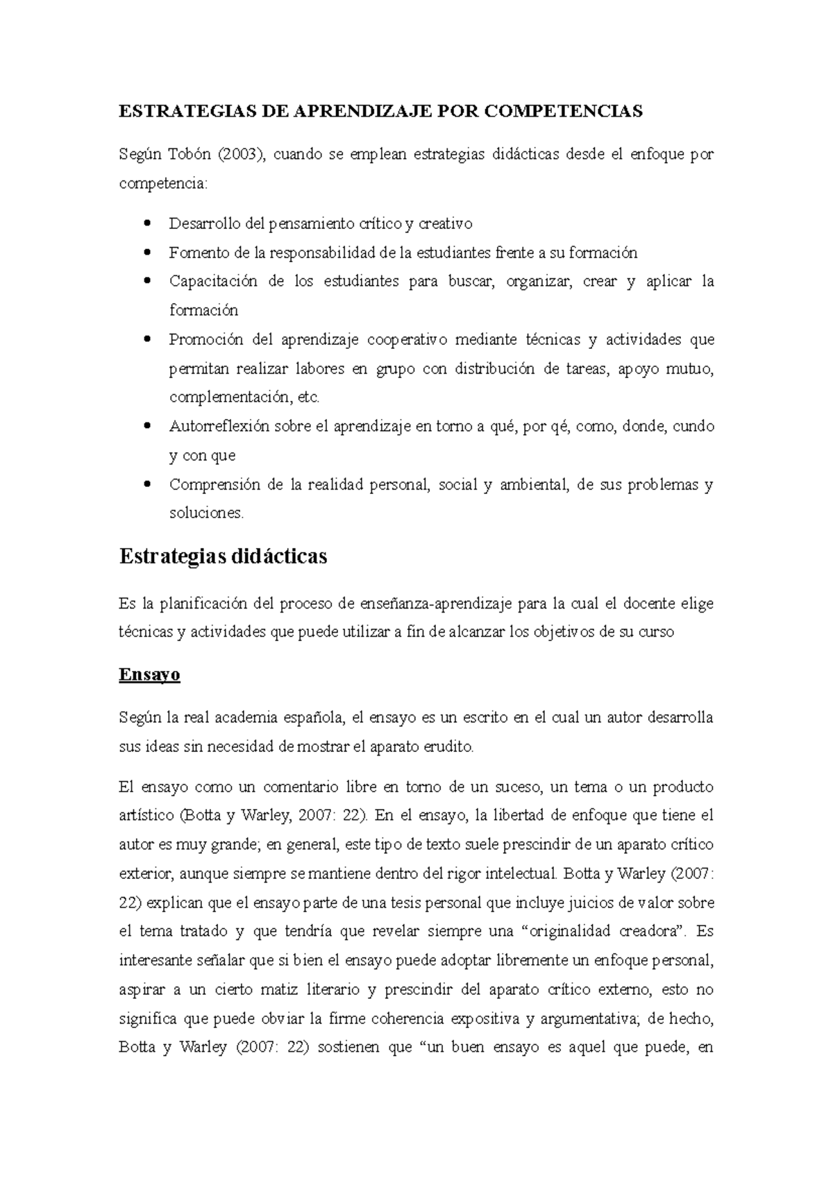 Estrategias DE Aprendizaje POR Competencias - ESTRATEGIAS DE ...