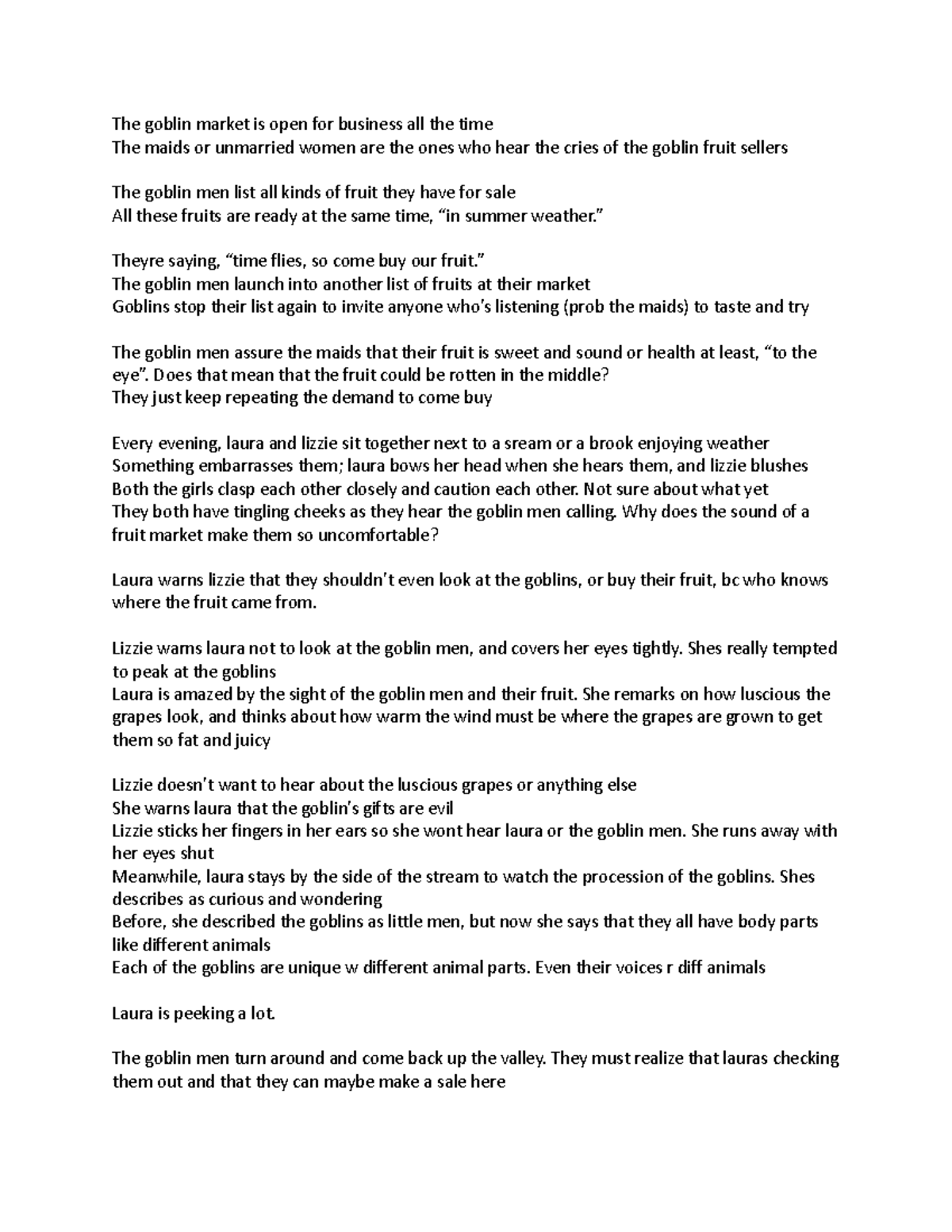 Goblin market english The goblin market is open for business all the