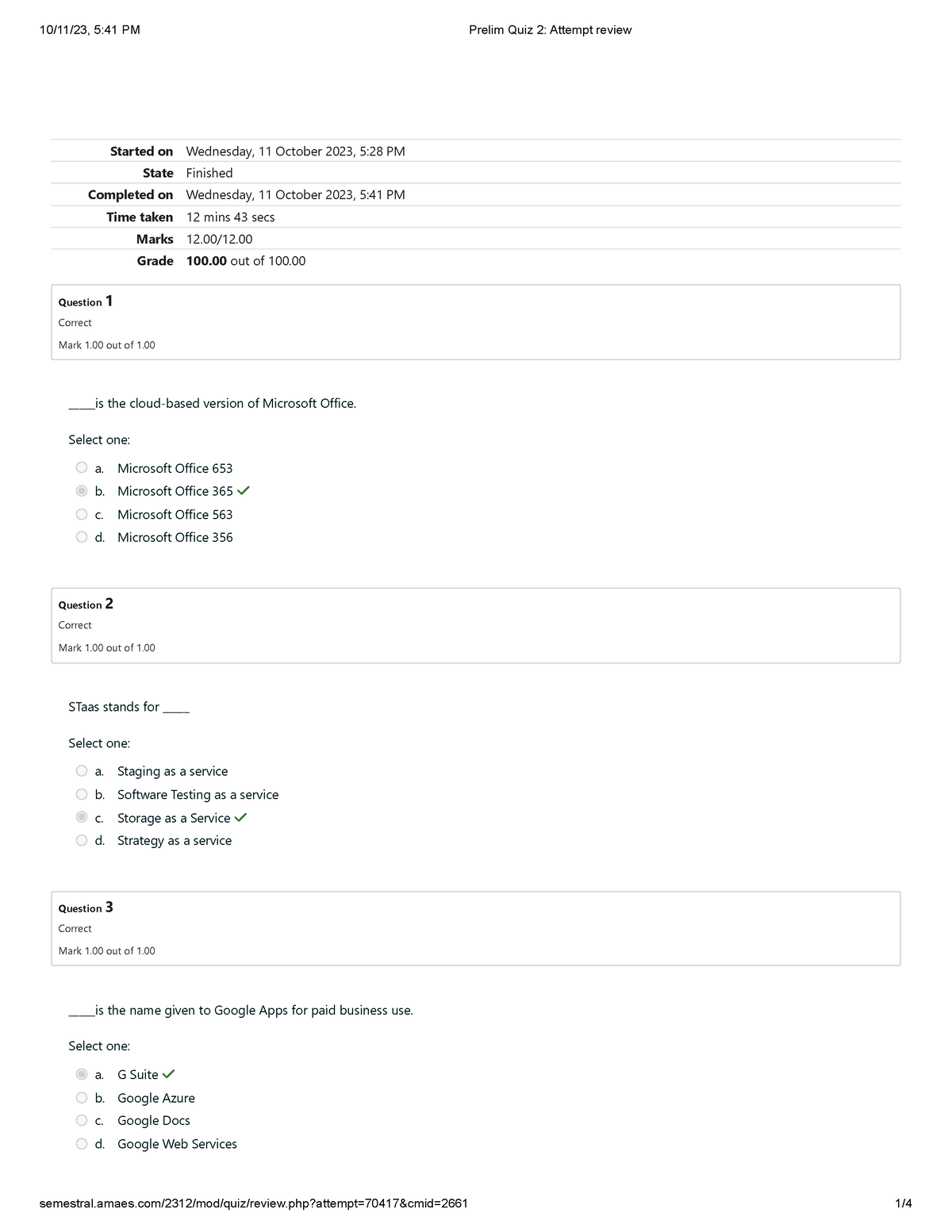 UGRD-COMP6103 Current Trends And Issues Prelim QUIZ 2 Attempt Review ...