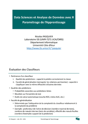 Cours Complémentaire - Analyse Exploratoire des Données - Informatique ...