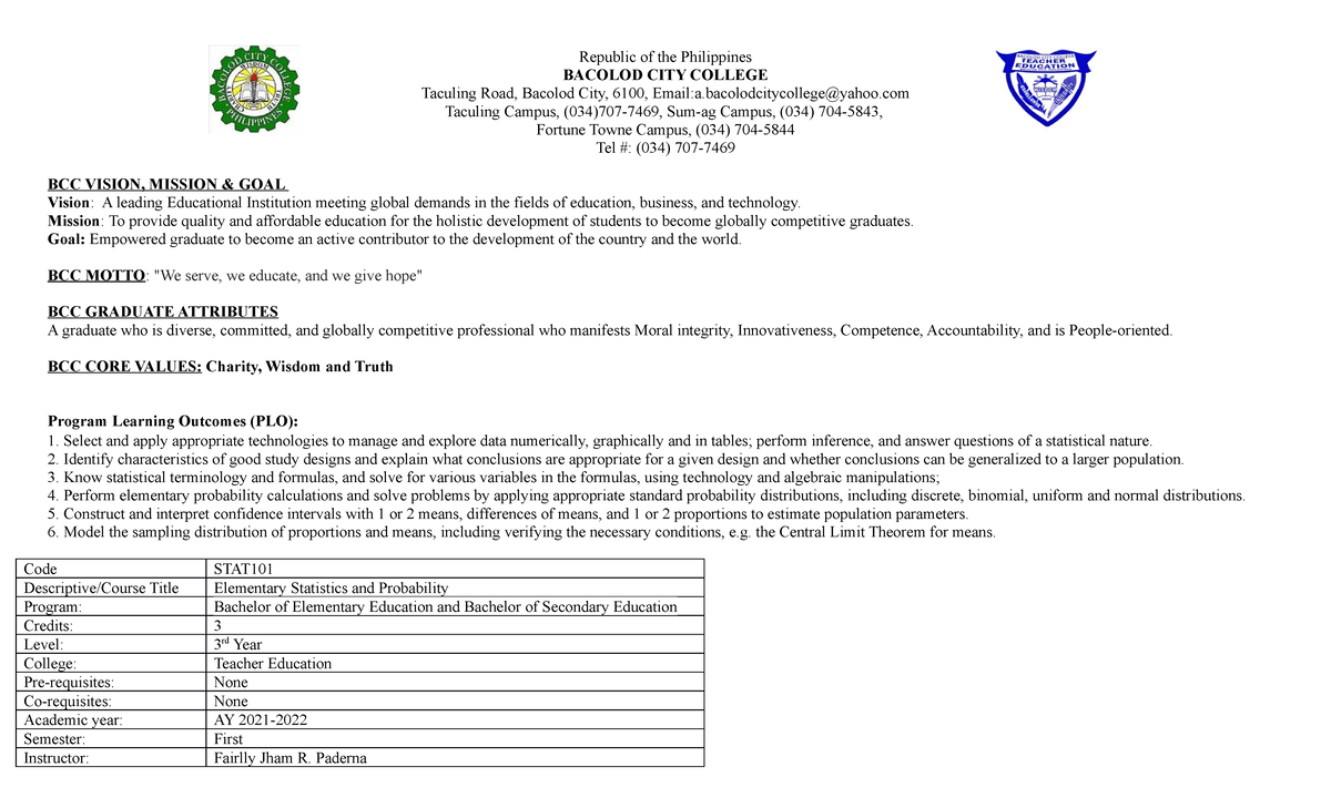 Module 4 STAT101 - This is all about basic concepts and definition of ...