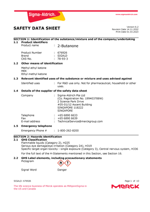 SDS Nalco NA 2019 1129 Nalco 71D5 Plus - NALCO® 71D5 PLUS Section: 1 ...