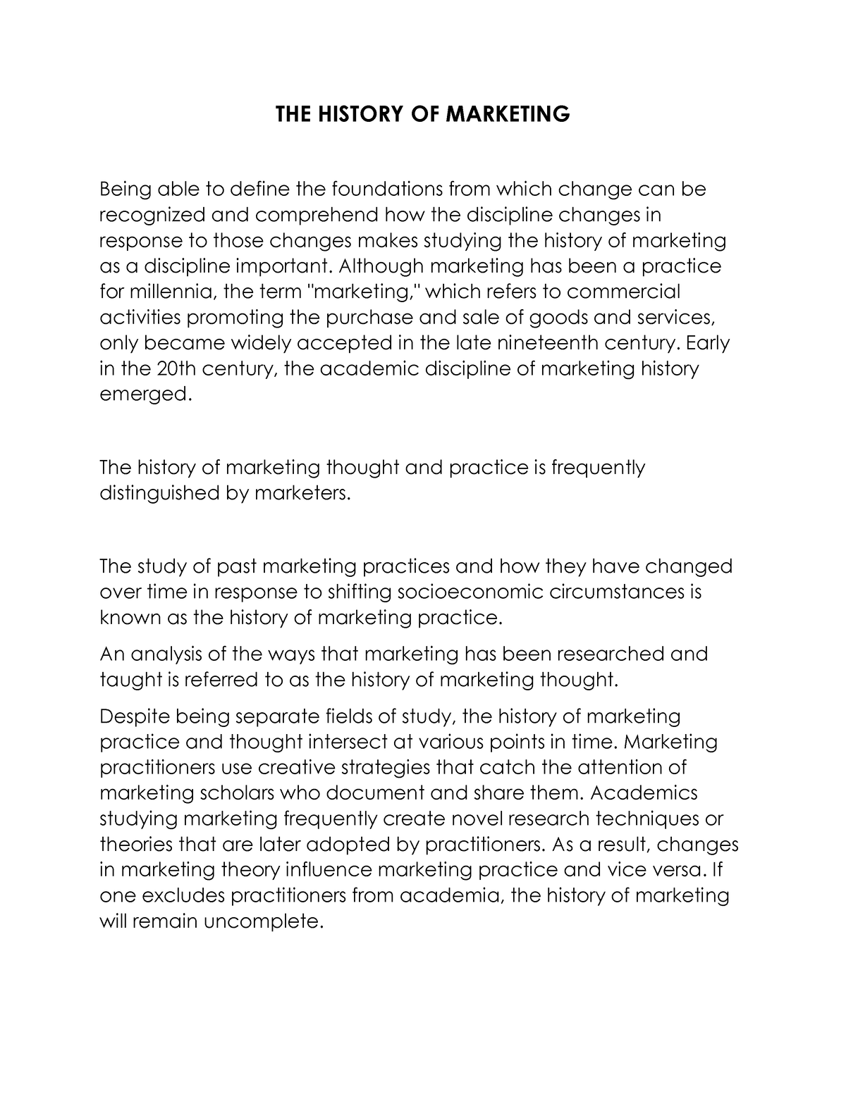 the-history-of-marketing-the-history-of-marketing-being-able-to