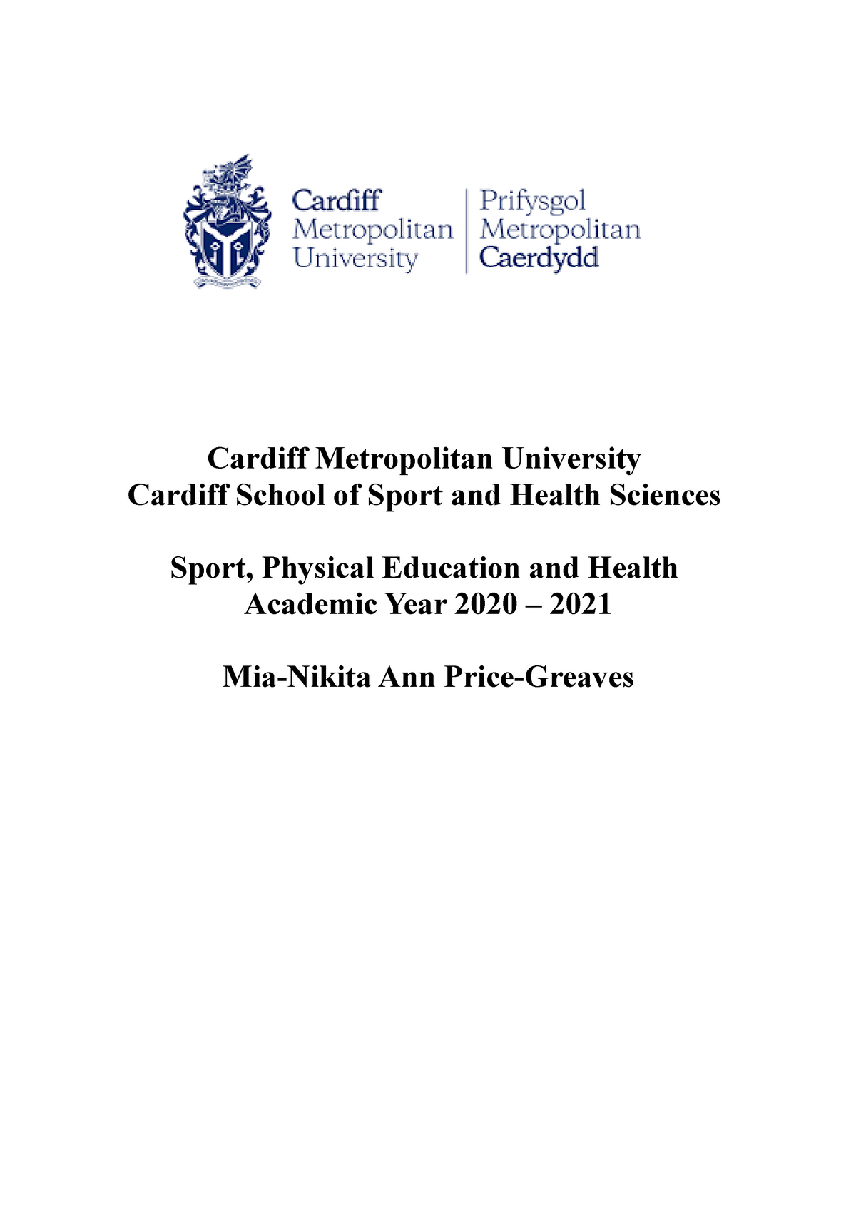 cardiff metropolitan university dissertation guidelines