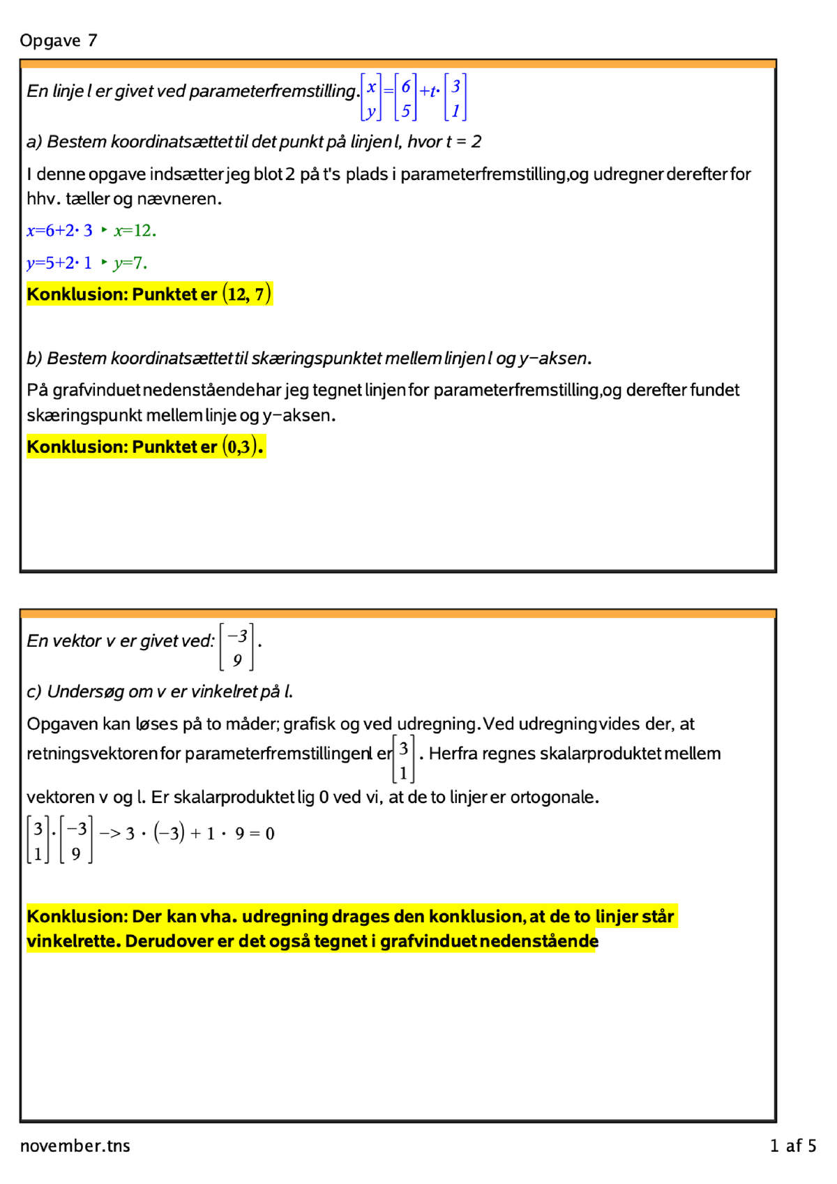 November - Opgave Omkring Matematik - Matematik - Studocu