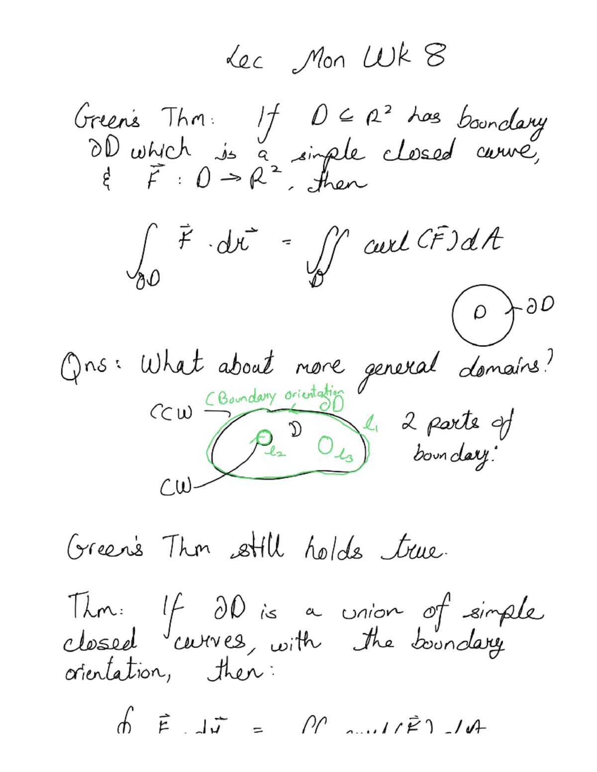 Lec Mon WK 8 - MATH 32B: Forlano J. - Math 32B - Studocu