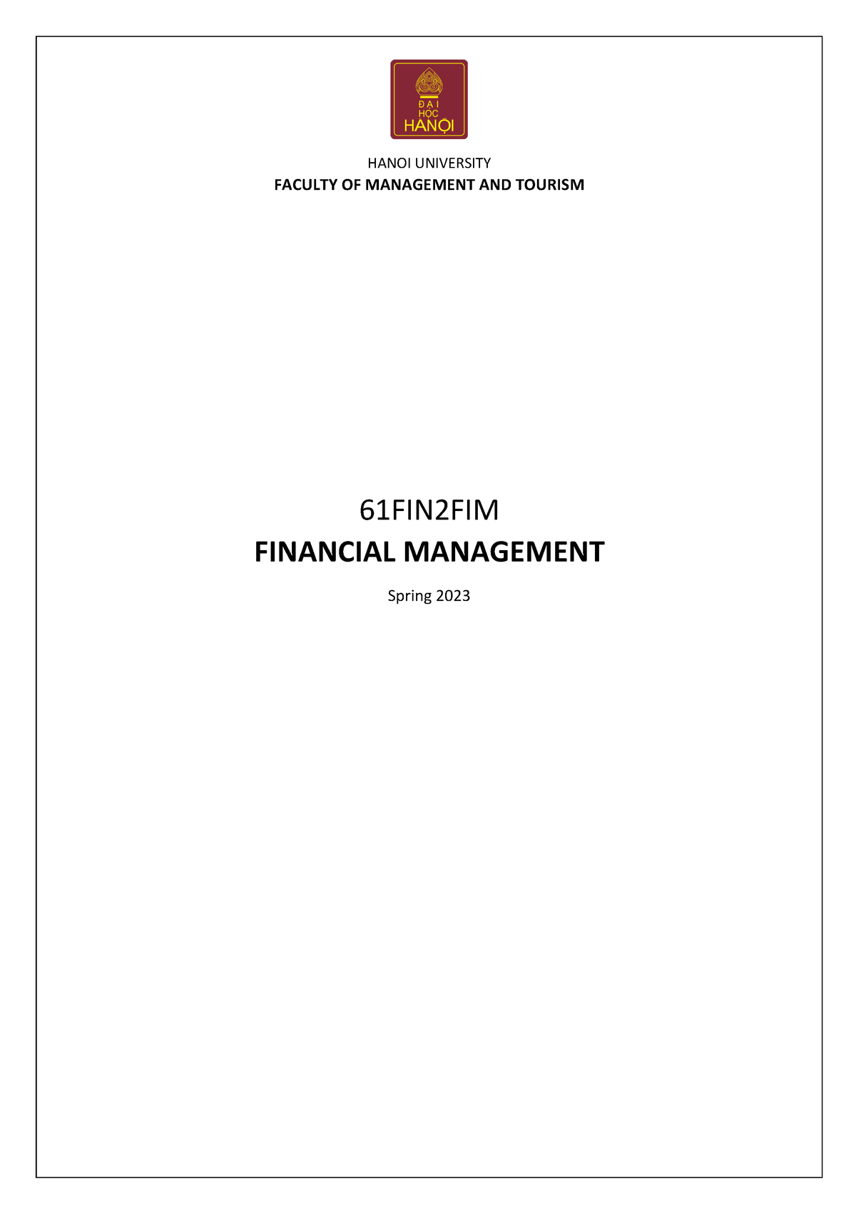 phd in financial management syllabus