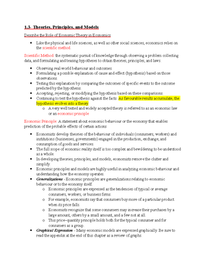 Econ overview - econ 2023 tmu - Ch 1 The Principles and Practices of ...