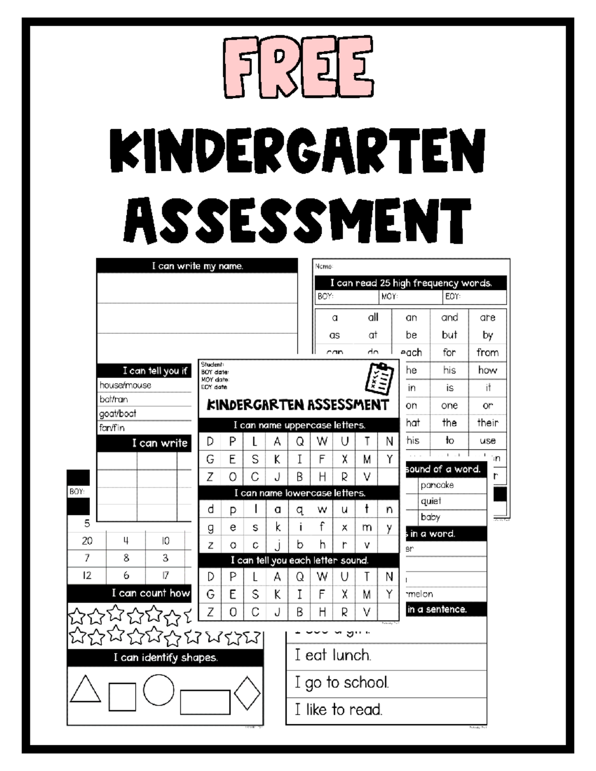 Freekindergarten Assessment-1 - KINDERGARTEN ASSESSMENT Thank You ...