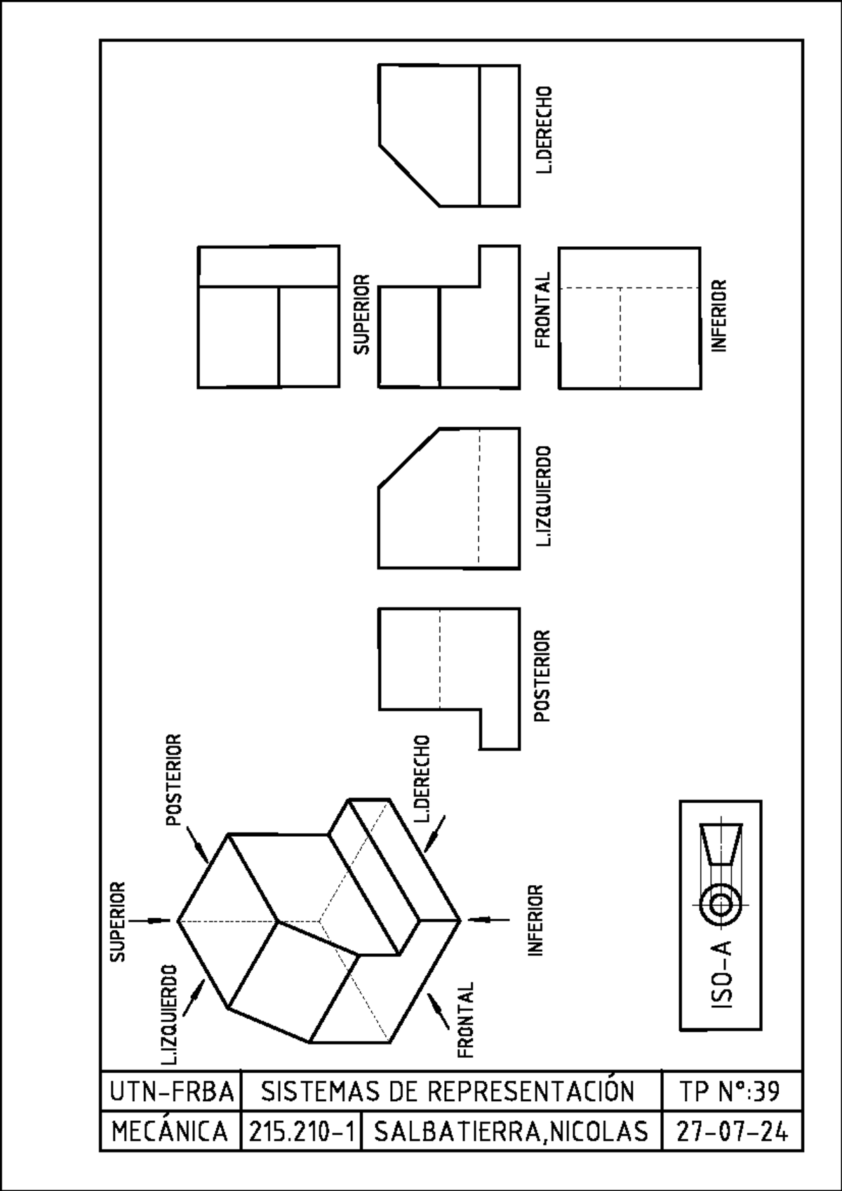 ISO A Autocad - iso a autoxad - Sistemas. de Representación - SUPERIOR ...