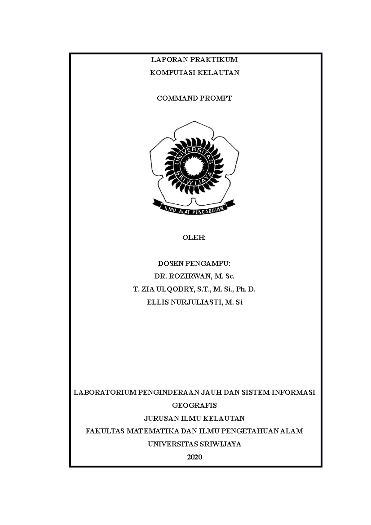 Komputasi Cmd - LAPORAN PRAKTIKUM KOMPUTASI KELAUTAN COMMAND PROMPT ...