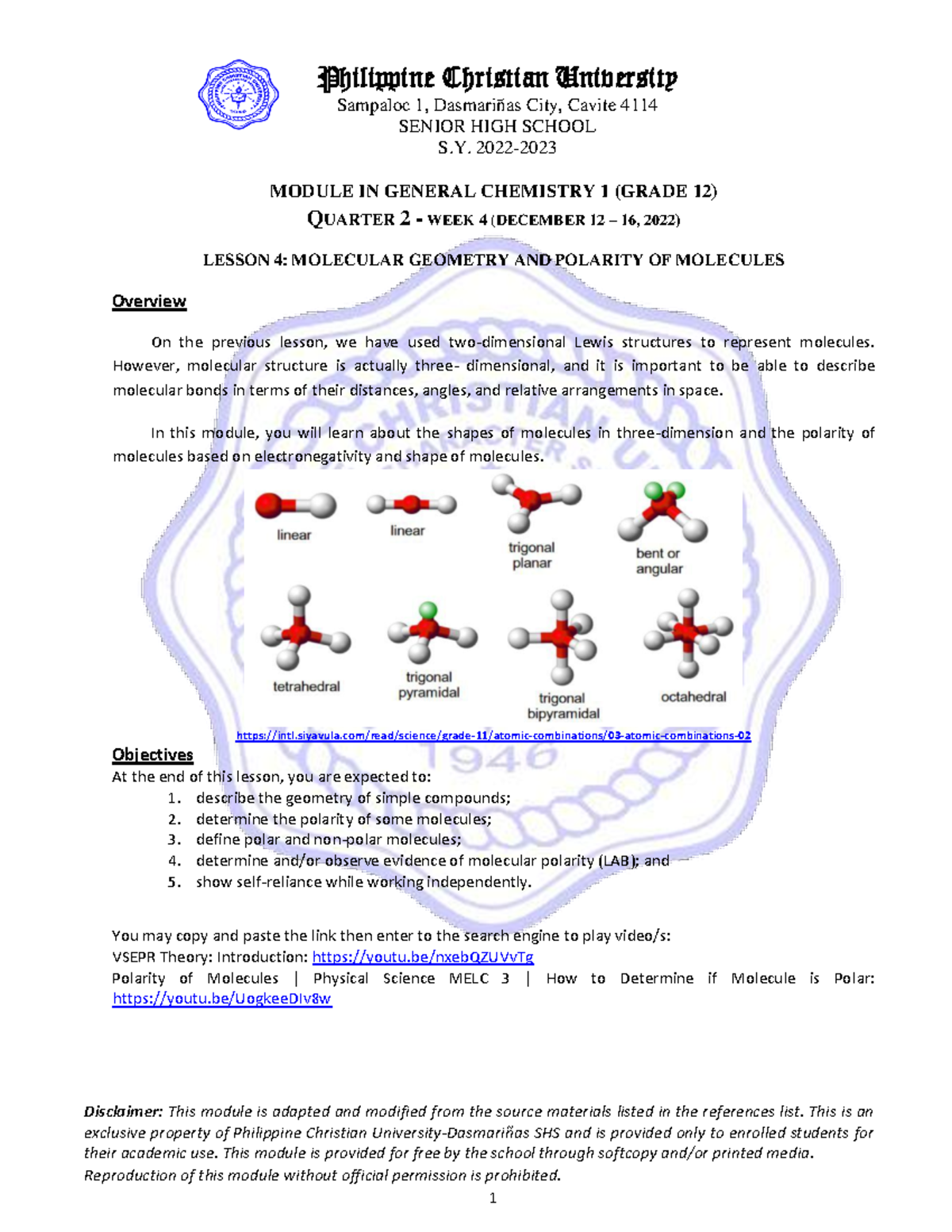 GC1-2NDQ- Module-WEEK 4 - Disclaimer: This module is adapted and ...
