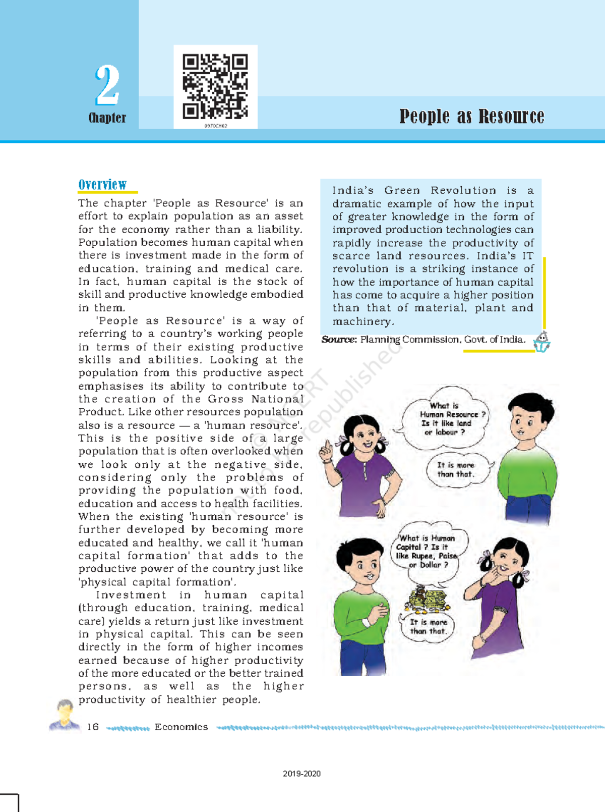Ncert Book for Class 9 Economics Chapter 2 - 16 Economics Overview The ...