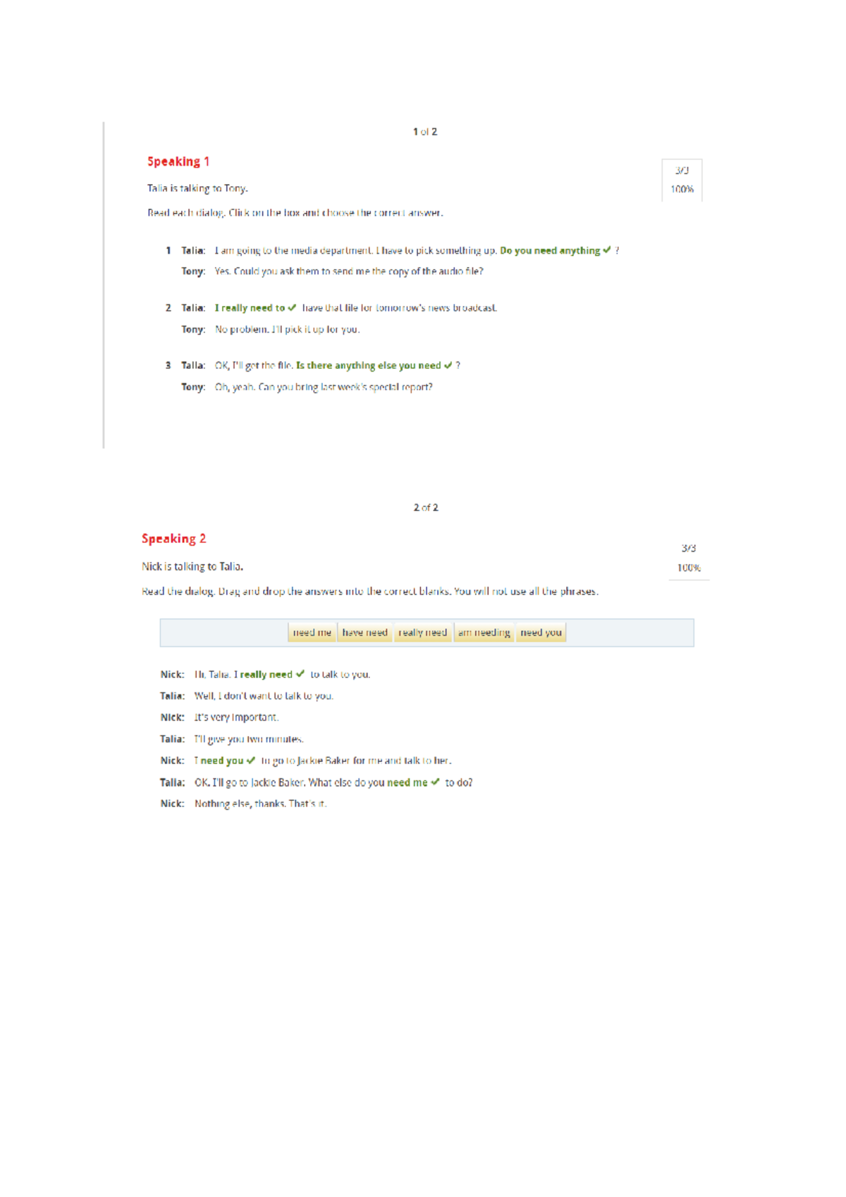 Documento Quices My english Lab C2, B1 - Servicio al cliente - Studocu