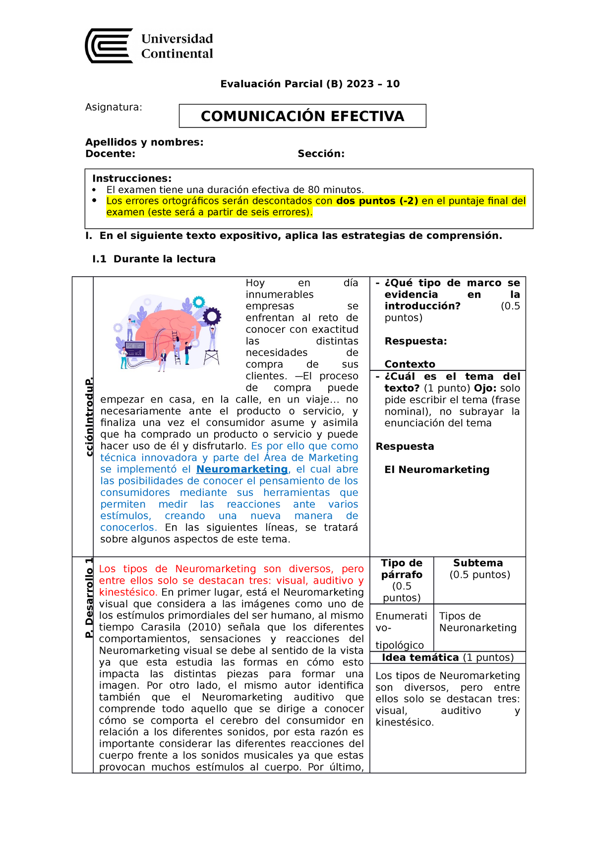 Evaluación Parcial Equipo 3 - Solucionario - Evaluación Parcial (B ...