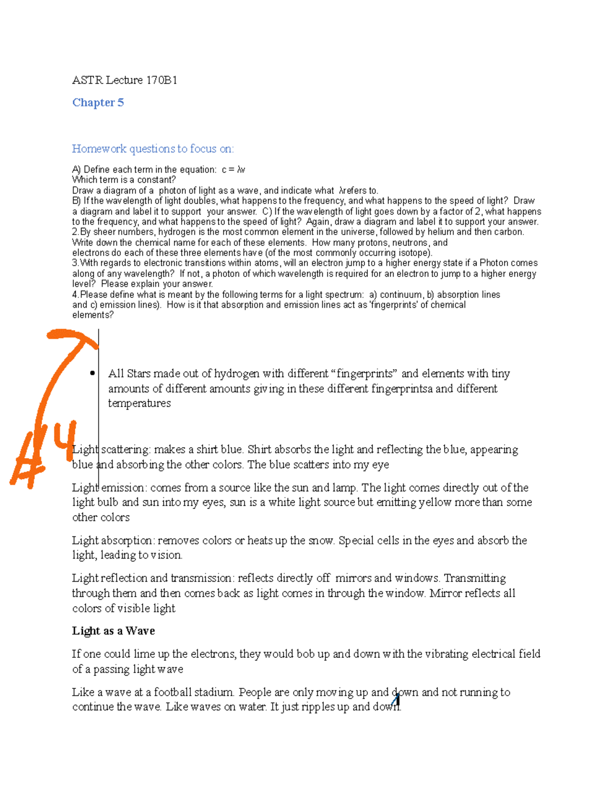 ASTR Chapter 5 Lecture - ASTR Lecture 170B Chapter 5 Homework Questions ...