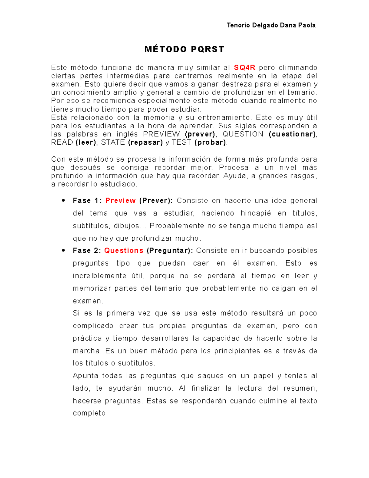 Método Pqrst - ESPERO SEA DE GRAN AYUDA PARA TODO AQUEL QUE ESTE ...