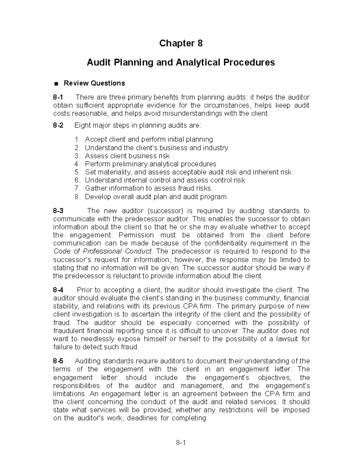 Solution Chapter 8 - For those accounting student thank you - 8 ...