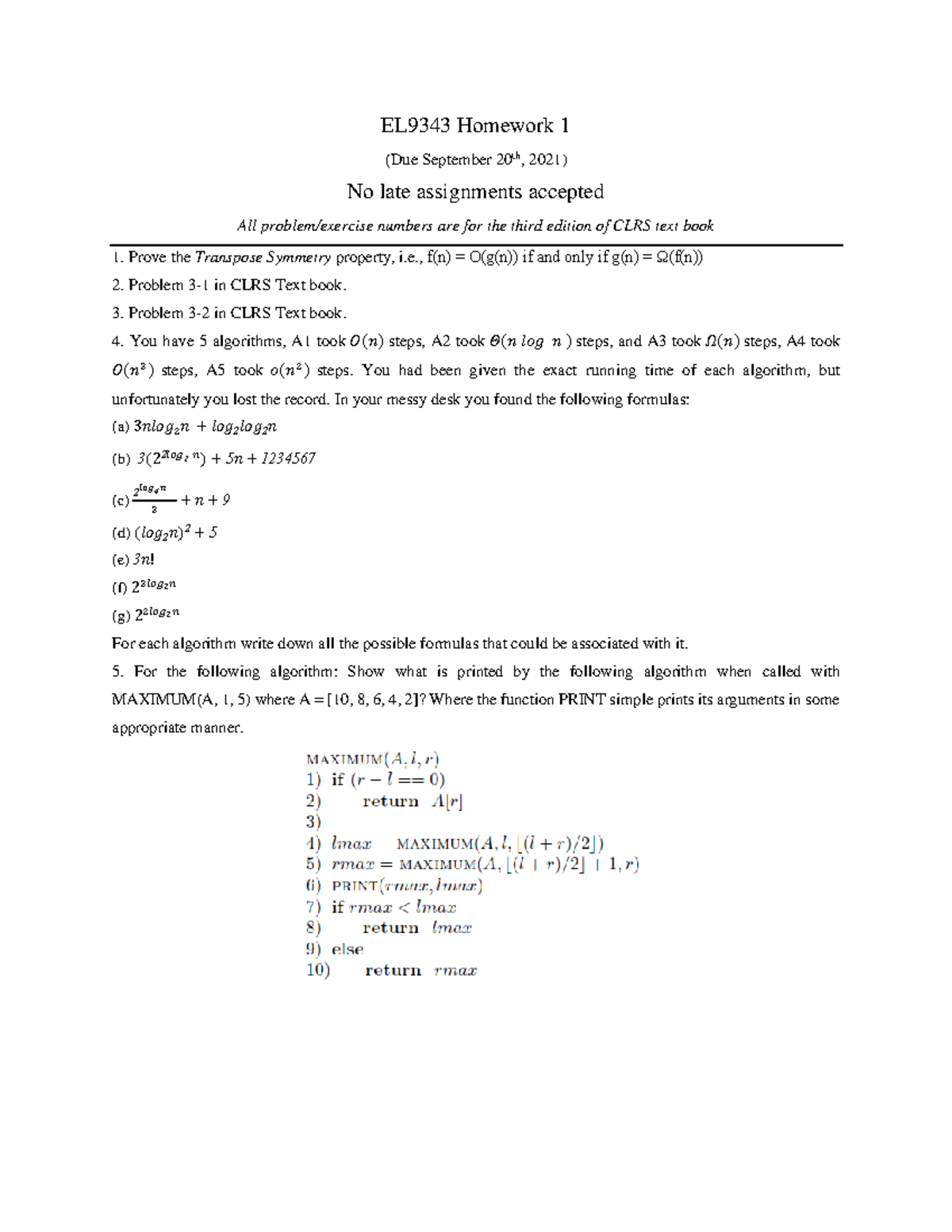 ECE-Algo Fall2021 HW1 - ASSIGNMENT FOR DATA STRUCTURE COURSE, WEEK 1 ...