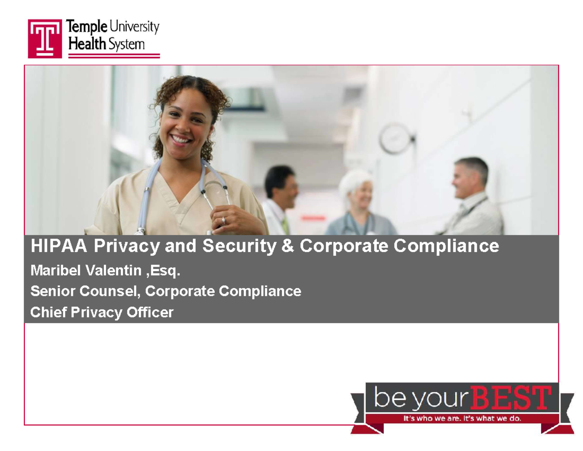 Hipaa Re-Education Training 2024 - HIPAA Privacy and Security ...