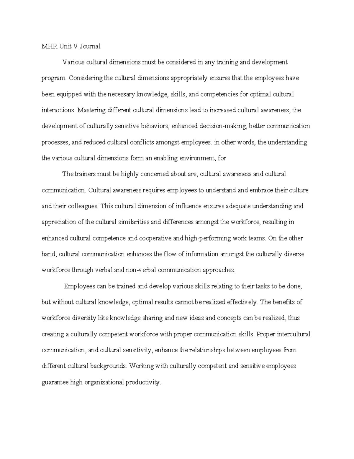 MHR Unit V Journal - Answers to essay questions - MHR Unit V Journal ...