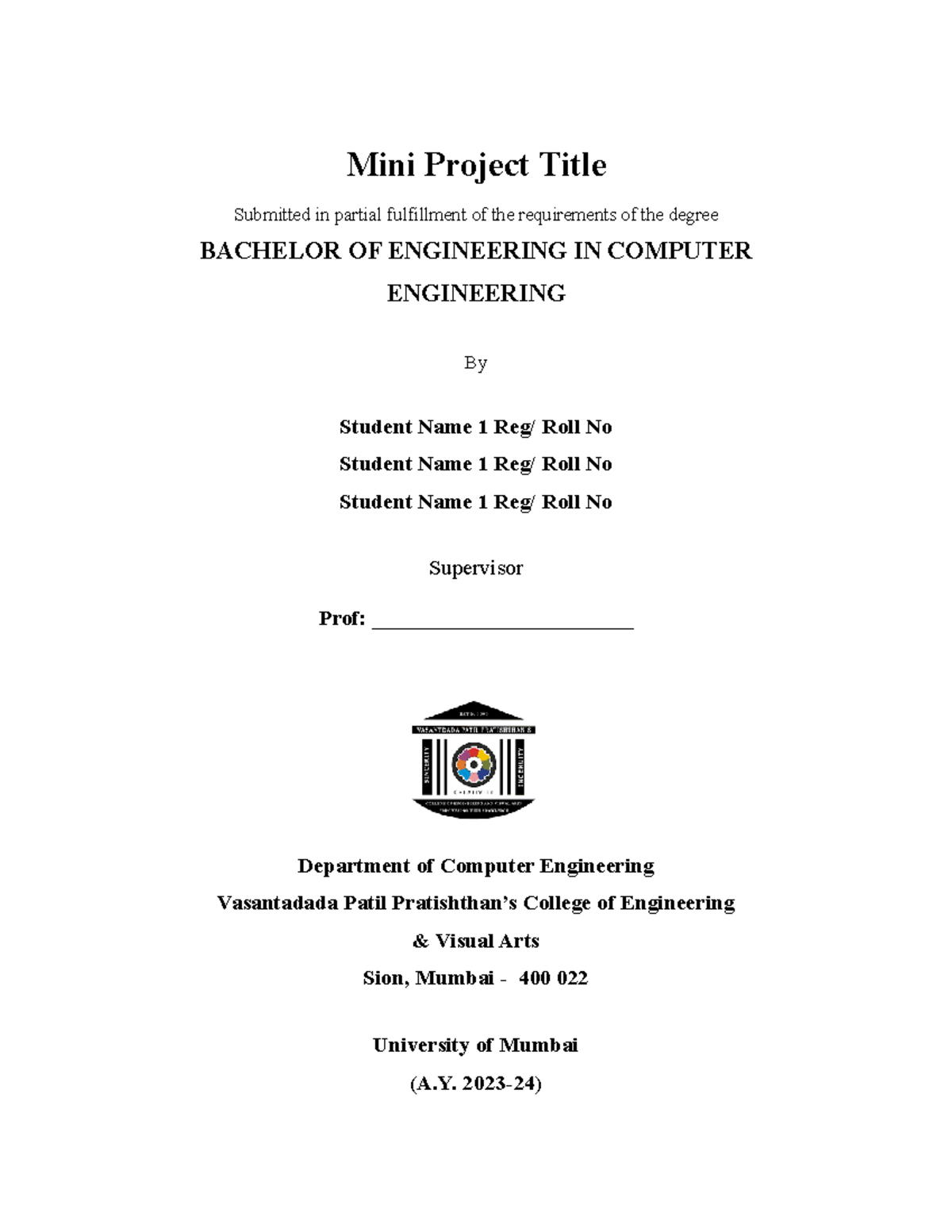 SE-Mini Project Report Part-1 SH-23 - Mini Project Title ...