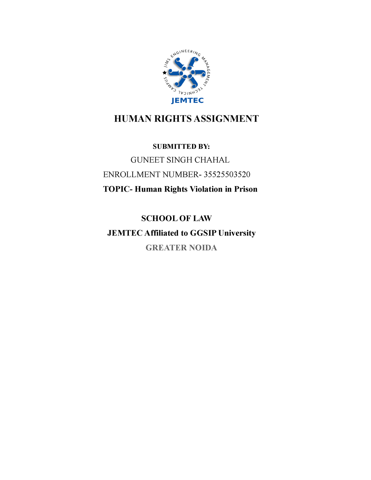 human rights commission assignment