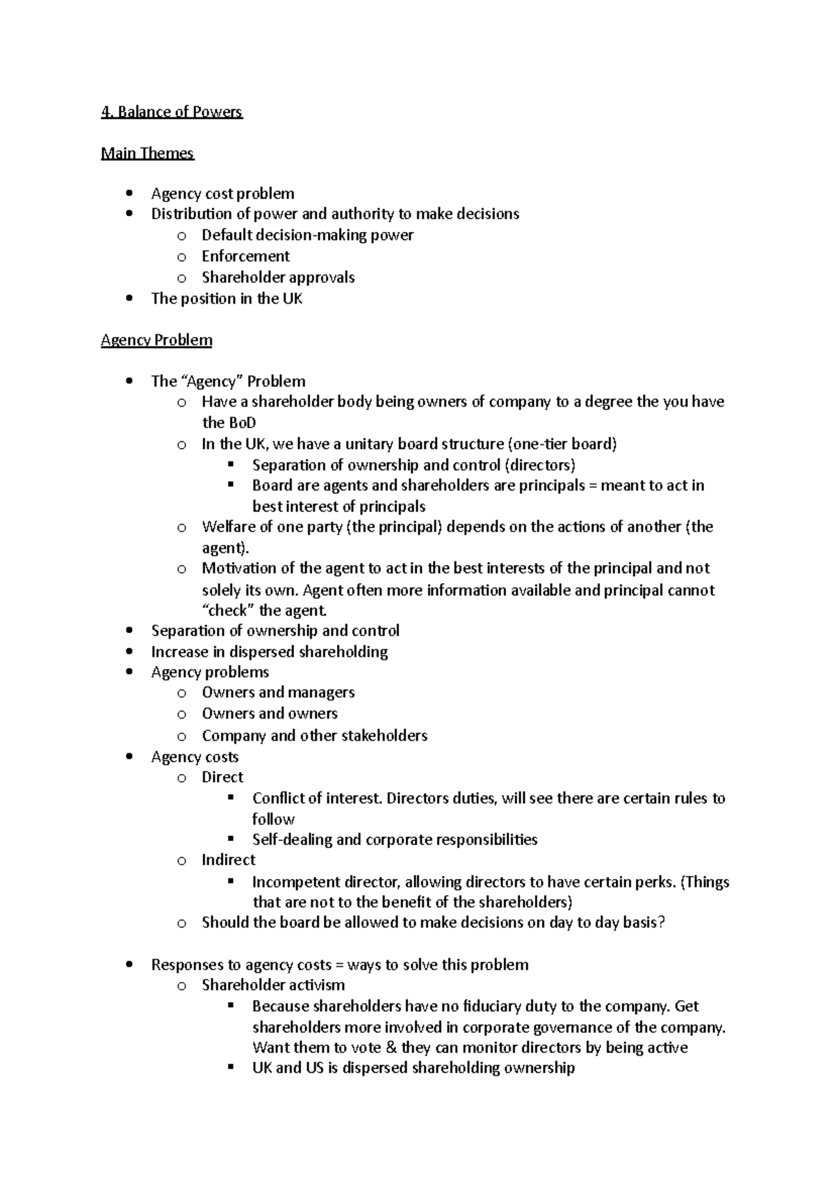 4. Balance of Powers - lecture notes - 4. Balance of Powers Main Themes ...