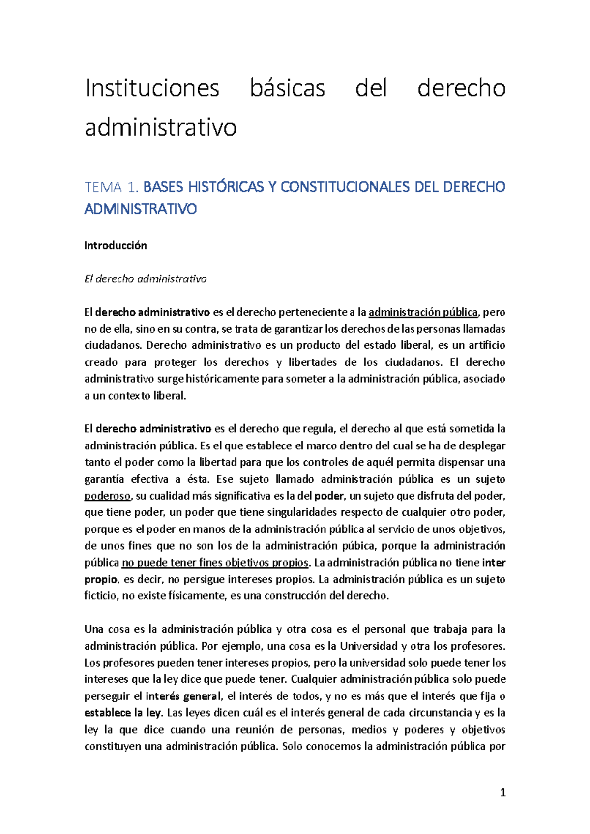 Instituciones Básicas Del Derecho Administrativo - Warning: TT ...