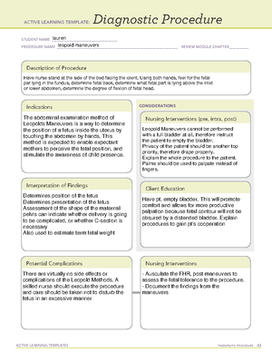 Postpartum hemorrhage - ACTIVE LEARNING TEMPLATES THERAPEUTIC PROCEDURE ...